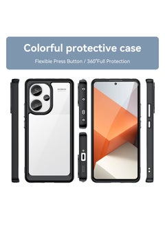 Fankalo حافظة هاتف لهاتف Xiaomi Redmi Note 13 Pro Plus 5G/ Xiaomi Redmi Note 13 Pro+ 5G غطاء خلفي شفاف ناعم من البولي يوريثان الحراري مقاوم للصدمات  - Image 2