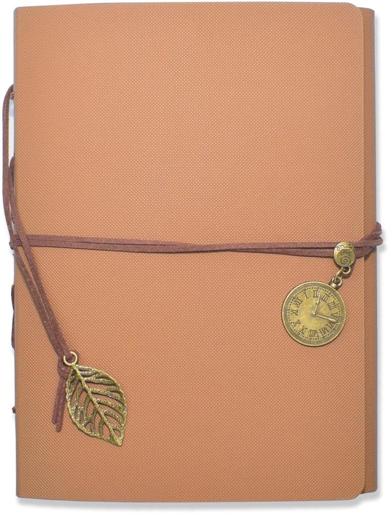 Clesante Photo Album, Leather Scrapbook Photo Album, 104 Pages, 32 Self Adhesive Pages, 72 Pages, Thick Paper, DIY Photo Book for 2x3, 3x5, 4x6, 5x7 Picture, Memory Book for Wedding, Travel, Graduation - Image 1