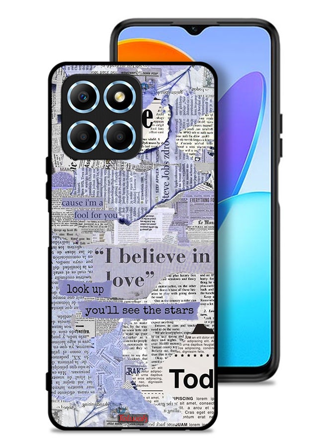 Tolwak Honor X6 Protective Case Cover Newspaper Pieces - Image 1