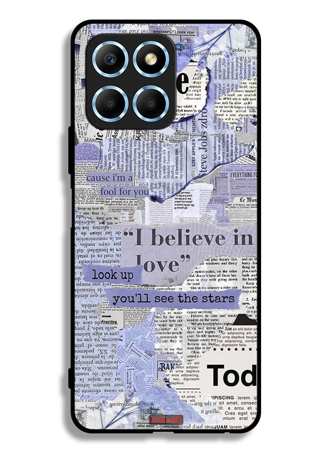 Tolwak Honor X6 Protective Case Cover Newspaper Pieces - Image 2