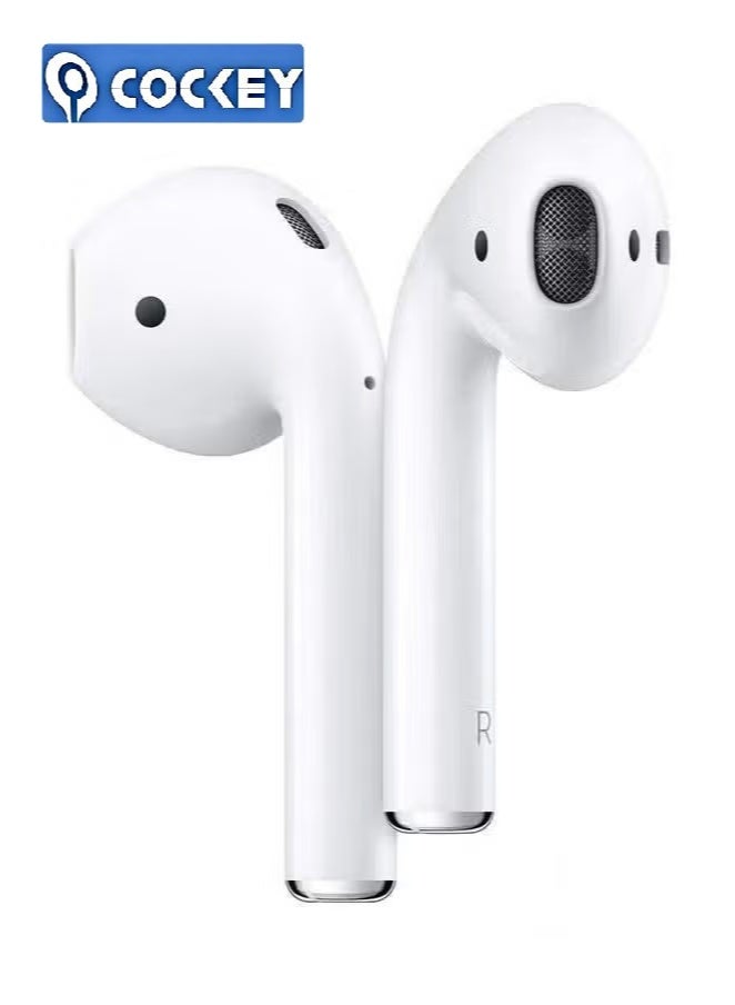 COCKEY True wireless Bluetooth headphones, immersive audio effects, personalized audio customization, compatible with iPhone and Android phones, with a fast charging cable (second generation white) - Image 2