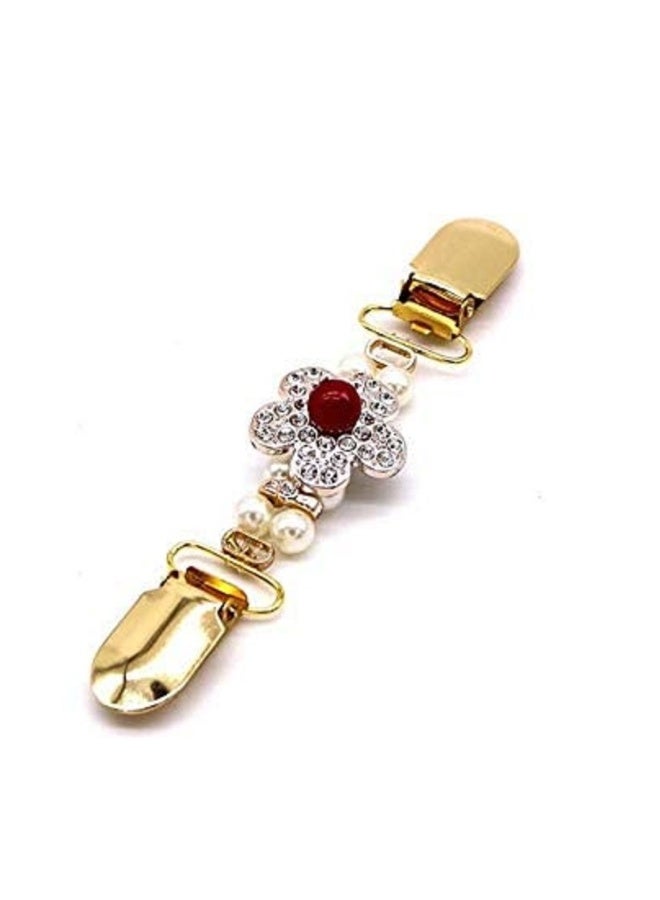 3PCS Tie Up Sweater Clip and Scarf Clip Set, Vintage Dress Clips Back Cinch Clip for Clothing, Shawl Clasps, Ladies Dress Chain Cardigan for Women - Image 4