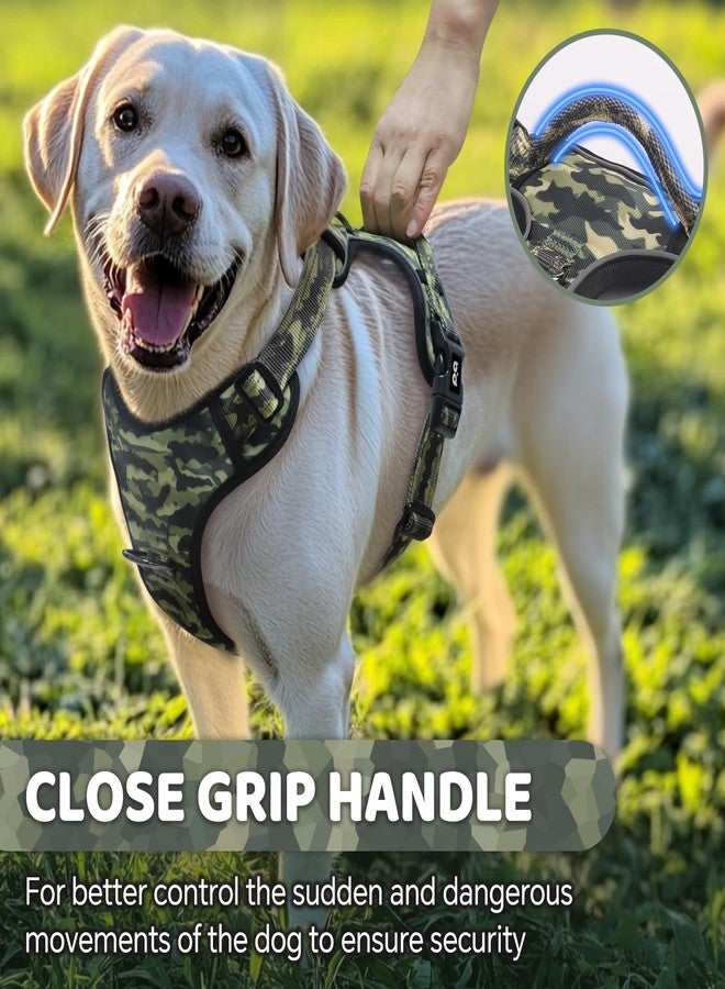 كيوكيو بيتس سترة كلاب QQPETS مانعة للشد مع مشبكين للرباط، وسترة مبطنة ناعمة قابلة للتعديل، وسترة خارجية عاكسة من قماش أكسفورد للحيوانات الأليفة مع مقبض تحكم سهل الاستخدام للكلاب الصغيرة والكبيرة أثناء التدريب على المشي - Image 5