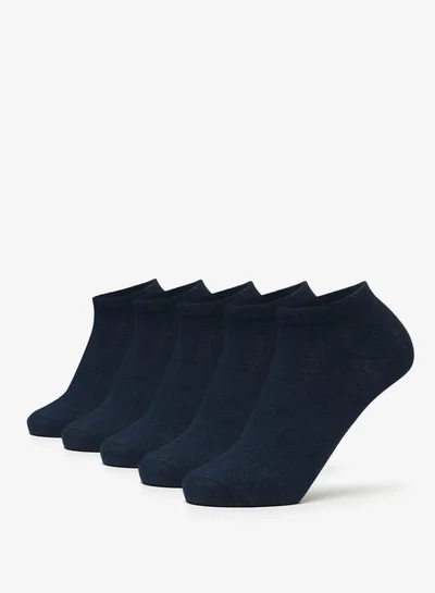 JUNIORS Textured Ankle Length Socks - Set of 5