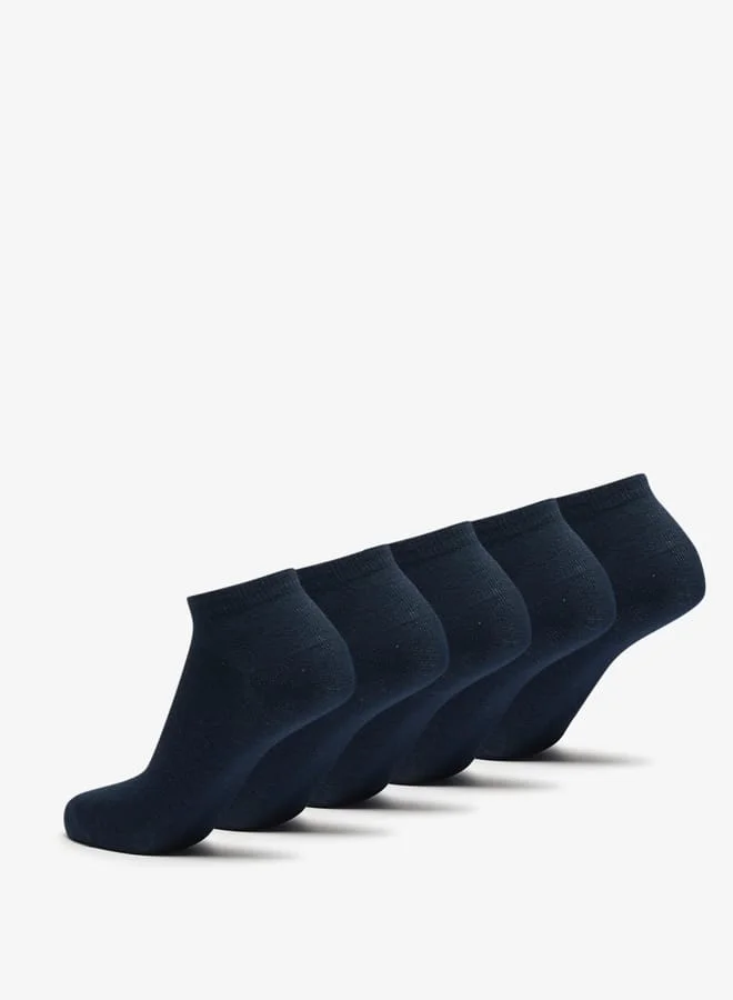 JUNIORS Textured Ankle Length Socks - Set of 5