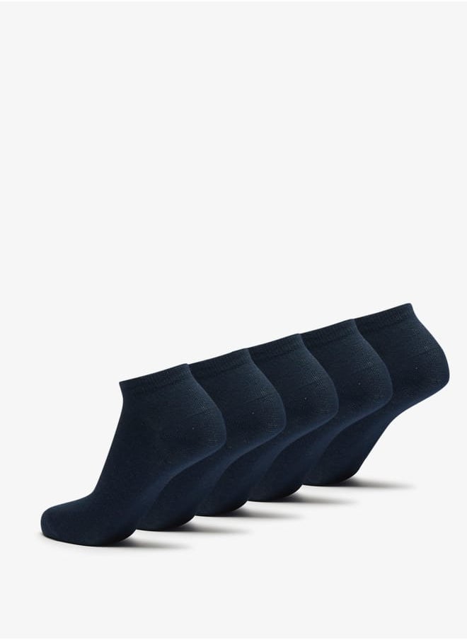 Textured Ankle Length Socks - Set of 5
