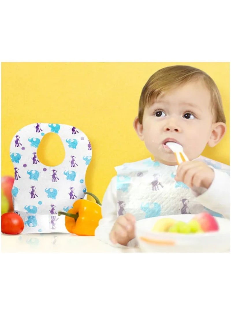 STAR BABiES Disposable Bibs Pack Of 100 Elephant - Image 5
