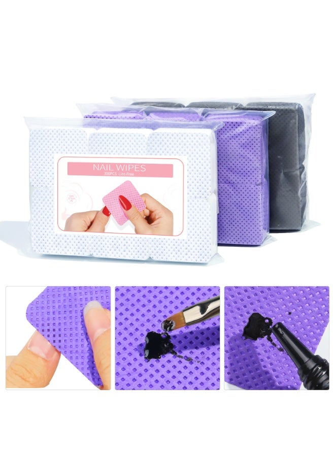 Ucanbe Magic Nail Polish Remover Wipes – Lint-Free Cotton Pads for Nail & Eyelash Glue, Salon-Quality Nail Art Cleaning Cloths - Image 4