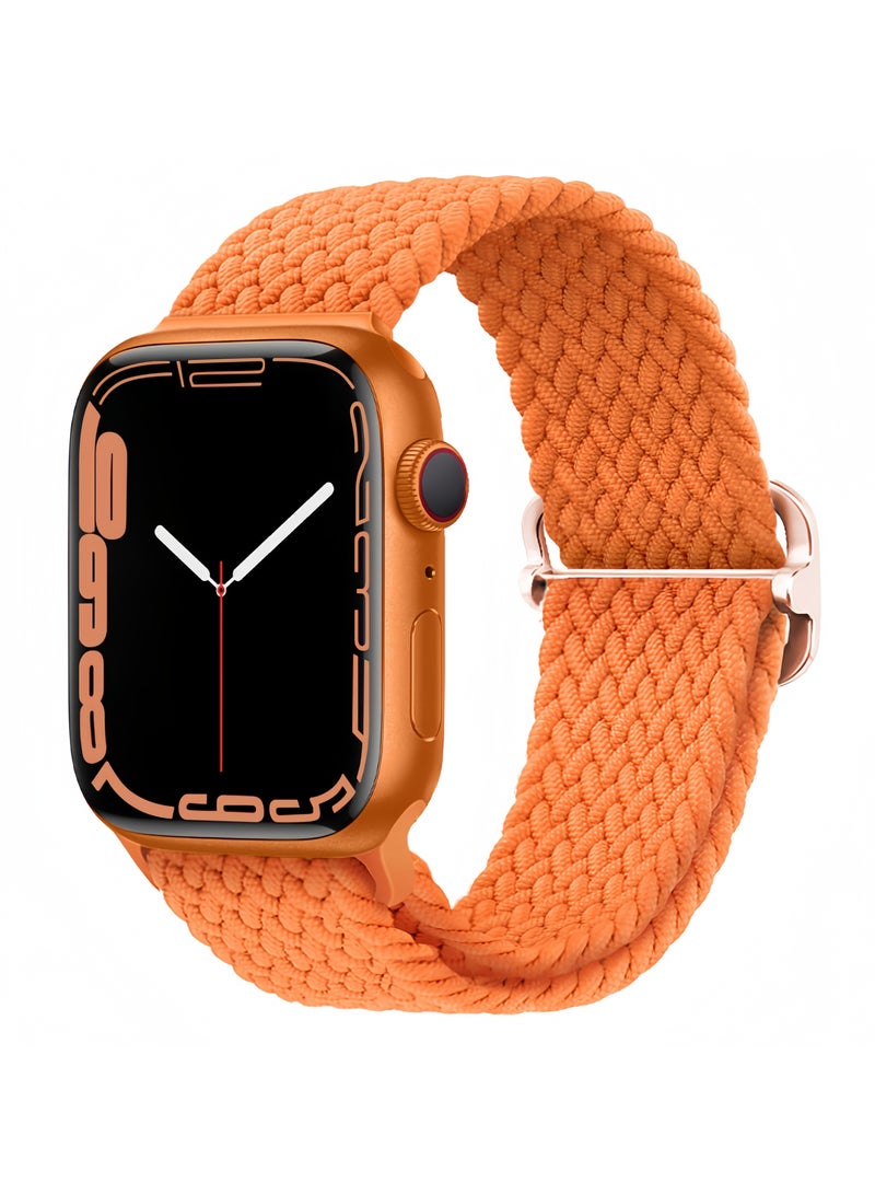 حزام ساعة بإبزيم منزلق من النايلون، مناسب لـ 38/40/41 ملم، مع حزام حلقة واحدة مرن قابل للتعديل، مناسب لساعة Apple 1/2/3/4/5/6/7/se - Image 1