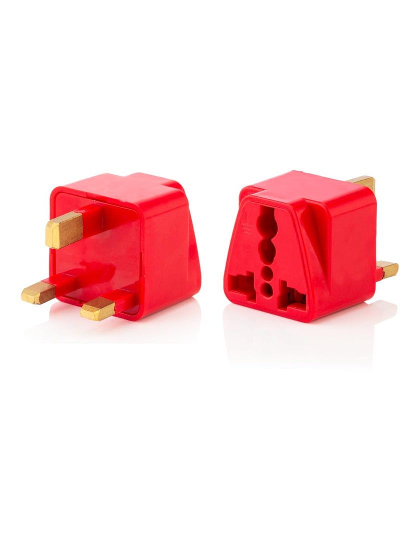HI PLASST PINS N PLUGS HiPLASST India to UK Adapter Plug Pack of 1 GType Power Plug for London Converter for England Dubai Hong KongSingapore Ireland Wales Scotland Adaptor for Charging Laptop Camera Phone  - Image 1