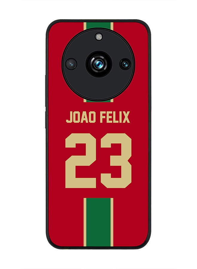 Stylizedd Rugged Black Edge case for Realme 11 Pro/Realme 11 Pro+, Custom Slim fit Thin Phone Case Cover - Football Team - Portugal, Player Name - Joao Felix - Image 1