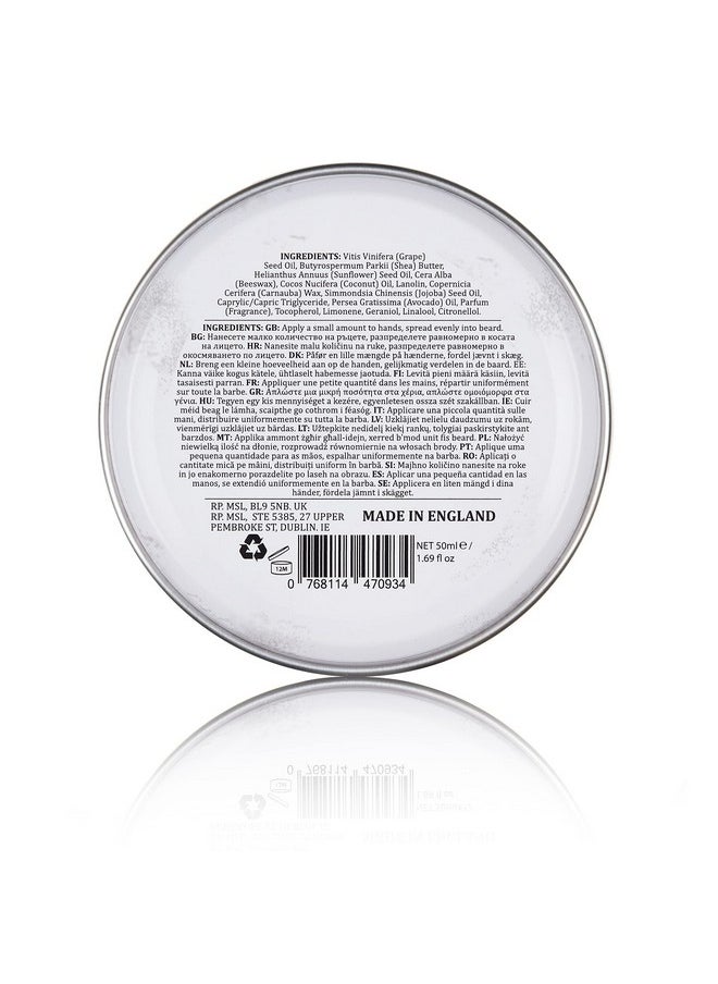 Dapper Dan - Dapper Dan Nourishing Beard Balm, Blend of Essential Oils And Waxes to Shape, Style and Nourish Moustaches and Beard, Vanilla and Raspberry Scent, 1 x 50ml - Image 1