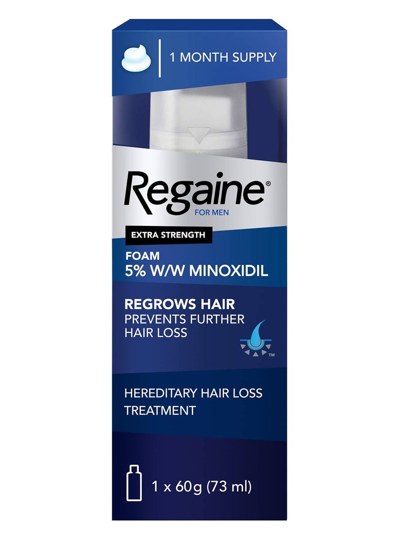 general REGAINE Men 5% Minoxidil Extra Strength Topical Hair Regrowth Foam 73Ml, Pack Of 3'S - Image 2