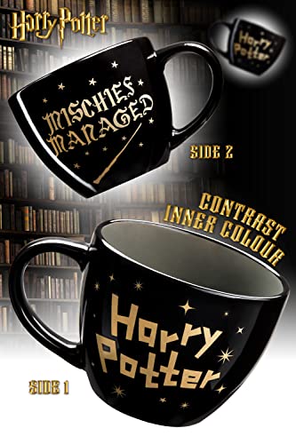 Harry Potter طقم هدايا كوب هاري بوتر للنساء والمراهقين، كوب سيراميك وجوارب كاف، هدايا سانتا السرية لها (أسود، 5/8 أمريكي) - Image 5