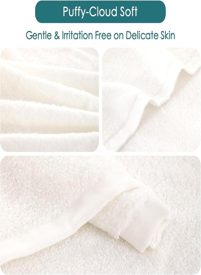 AYUS Premium Soft Feel FaceTowels Set, (12 x 12 inches) 100% Cotton, Ultra Soft and Highly Absorbent 500GSM Towels for Bathroom, Gym, Shower, Hotel, and Spa (White) Pack of 6 - Image 3
