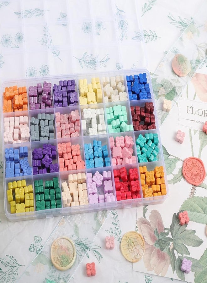 WUERLIN 24 Colors Hydrangea Wax Seal Beads,Flower Sealing Wax Beads for Wax Seal Stamp, DIY Wax Seals,Decoration Envelopes Invitation Letters Gift Package (24 Color Flower Beads) - Image 3