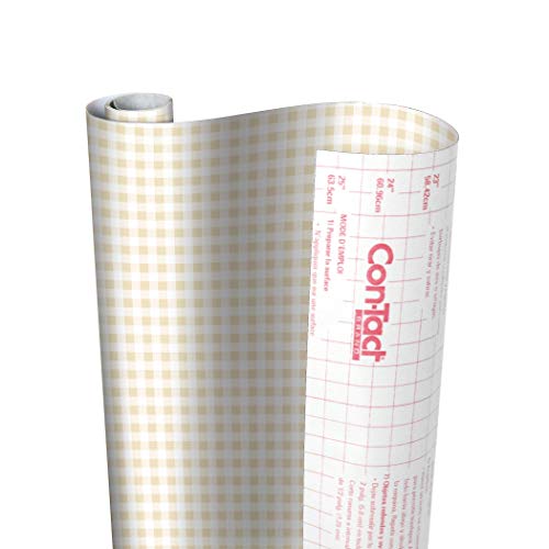 Con-Tact Brand Creative Covering Self-Adhesive Shelf and Drawer Liner, 18-Inches by 9-Feet, Khaki Plaid - Image 4