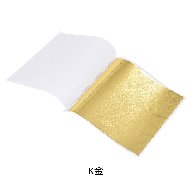Taiwan Imitation Gold Foil 9Cm Crystal Mud Crafts Drop Glue Decoration Nail Art Imitation Gold Foil Paper Manufacturers - Image 1