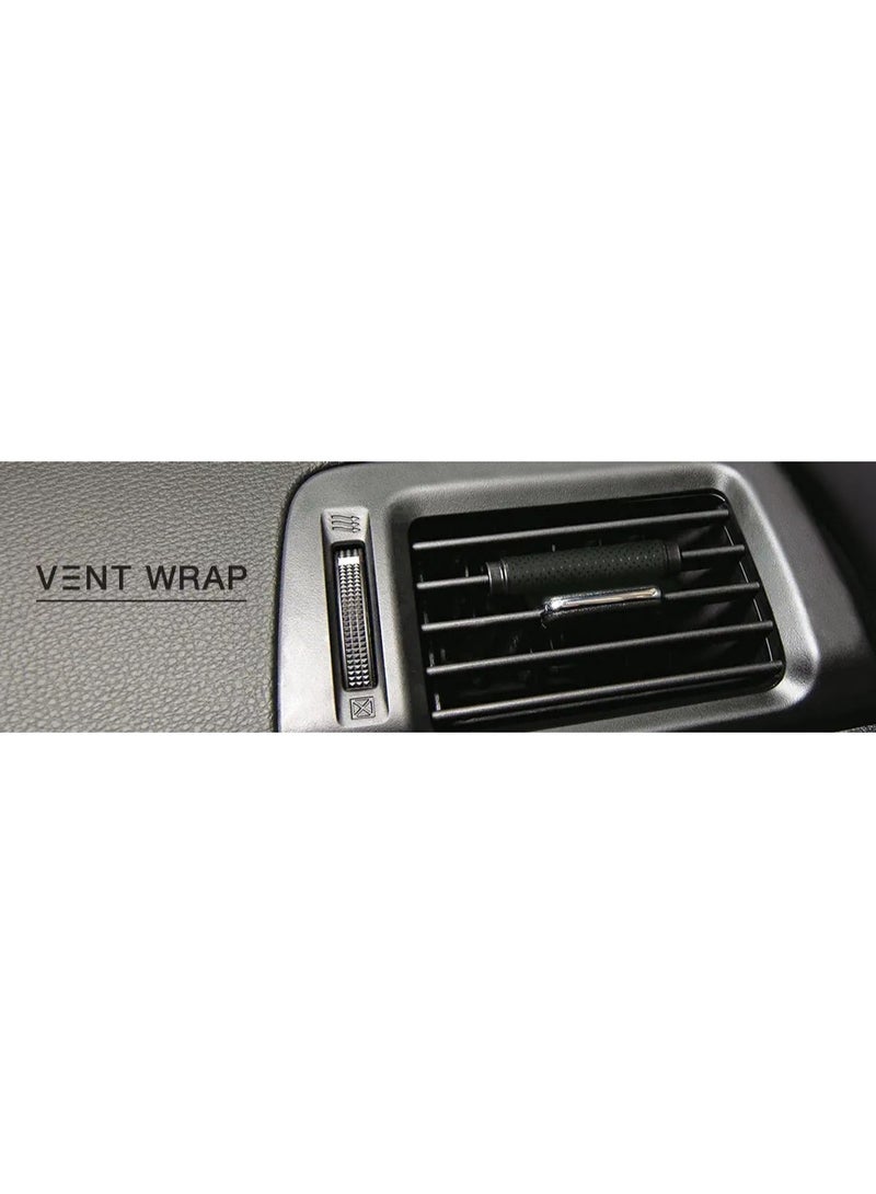 Little Trees Car Air Freshener. Vent Wrap Provides Long Lasting Scent Slip On Vent Blade Vanillaroma 4 Pcs Pack - Image 3