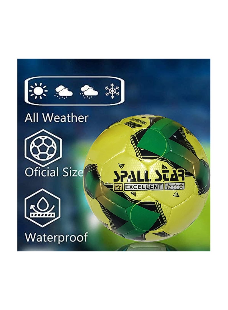 سبال كرة القدم كرة القدم لمباريات كأس العالم أفضل كرة مقاومة للماء للاستخدام في الأماكن المغلقة/الخارجية للتدريب الاحترافي ومطابقة الرجال والنساء للشباب والكبار - Image 2