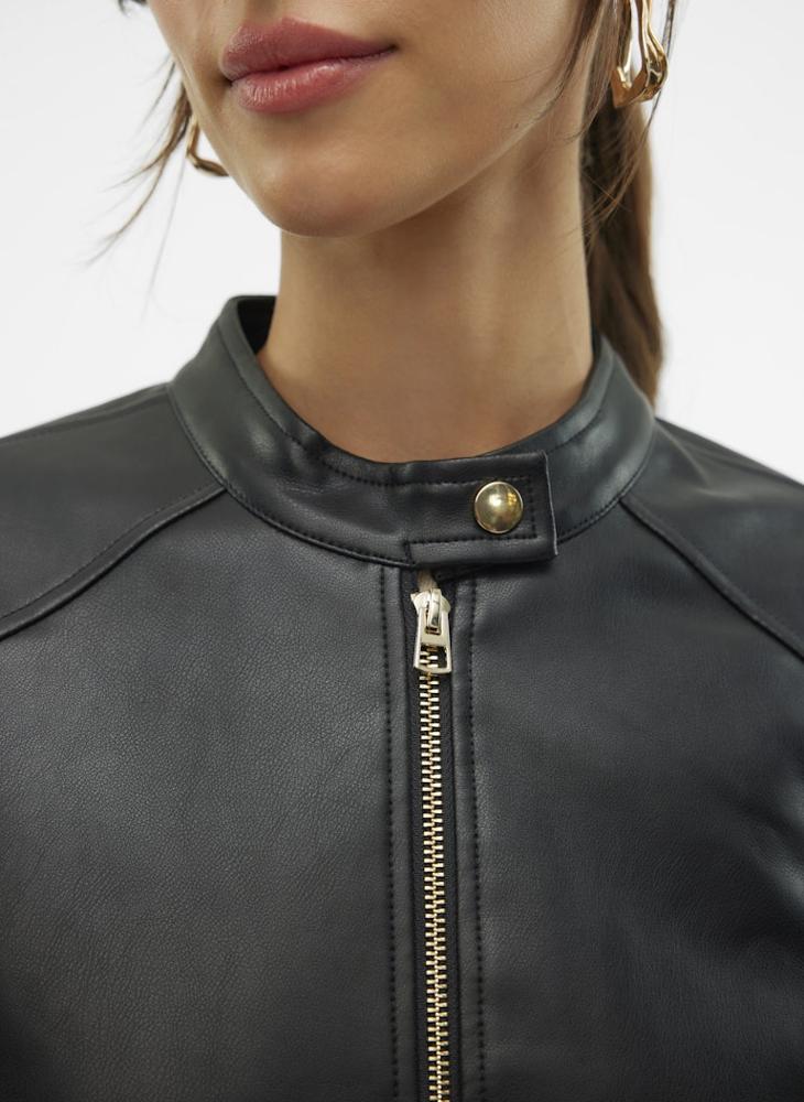 فيرو مودا جاكيت بسحاب وياقة عريضة - Image 4