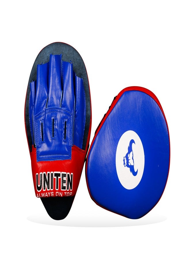 UNITEN Boxing Focus Pad | Training Mitt | Light Weight Boxing and MMA Training Focus Pad (Blue) - Image 3