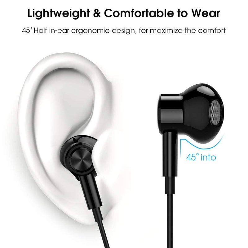 iMangoo USB C Headphones Wired Type C Earphones for Samsung/Galaxy S26 S25 S24 Plus S23 S22 S21 S20 Ultra Magnetic Corded Earbuds for iPhone 15 Pro Max 16 16e 17 17e Air for Apple/Android Ear Buds Black - Image 4
