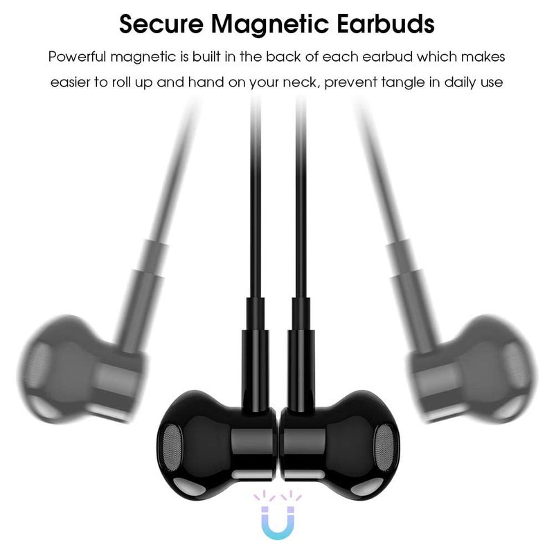 iMangoo USB C Headphones Wired Type C Earphones for Samsung/Galaxy S26 S25 S24 Plus S23 S22 S21 S20 Ultra Magnetic Corded Earbuds for iPhone 15 Pro Max 16 16e 17 17e Air for Apple/Android Ear Buds Black - Image 2