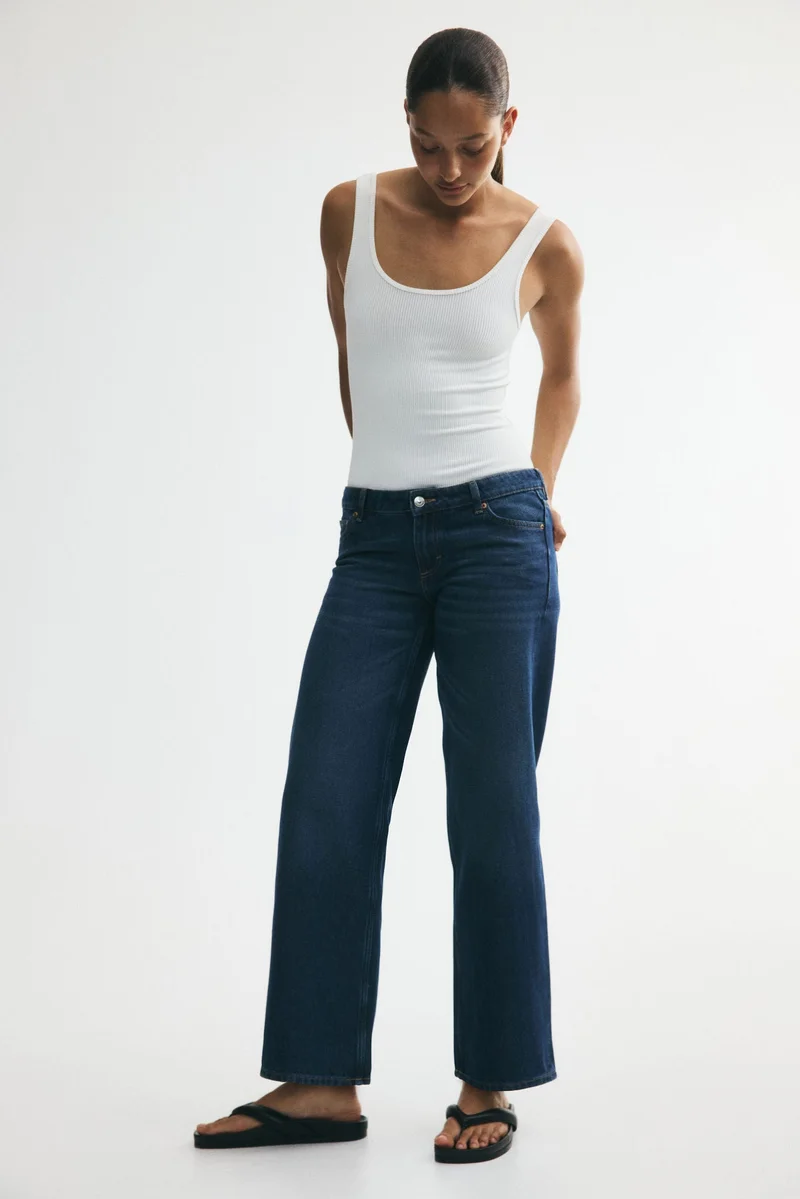 Slim Straight Low Waist Jeans