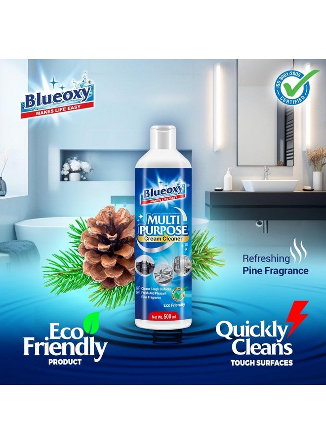 Generic BLUEOXY Multi Purpose Cream Cleaner | Used for Ceramic Tiles Sinks Washrooms Kitchen Hard Surfaces Cleaner | 500 Ml  - Image 2