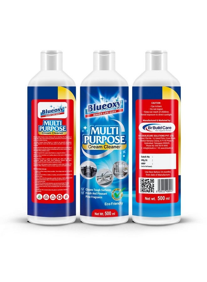 Generic BLUEOXY Multi Purpose Cream Cleaner | Used for Ceramic Tiles Sinks Washrooms Kitchen Hard Surfaces Cleaner | 500 Ml  - Image 5