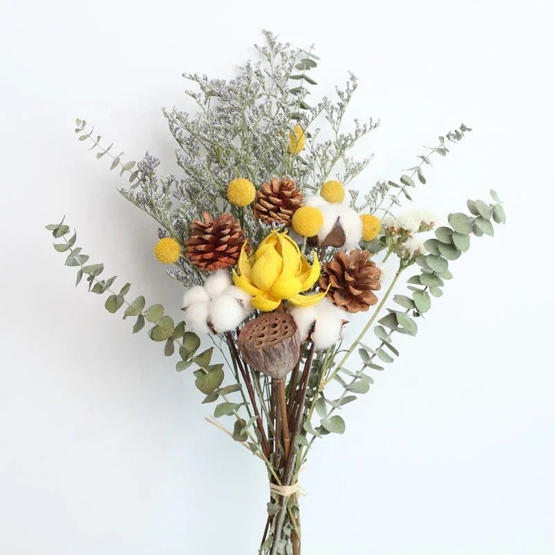 Bluejw Natural Dried Flower Bouquet - Hot Wedding Gift Home Decor Arrangement DIY Dried Plants - Image 3