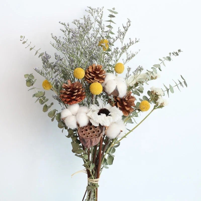 Bluejw Natural Dried Flower Bouquet - Hot Wedding Gift Home Decor Arrangement DIY Dried Plants - Image 4