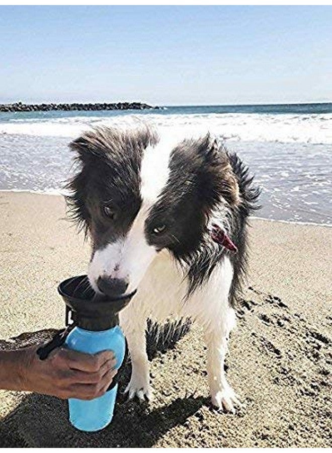 Dog Water Bowl Bottle Portable Aqua Dog Travel Water Bottle Bowl 18Oz Dog Bottle Auto Dog Mug For Pets - Color As Per Available - Image 3