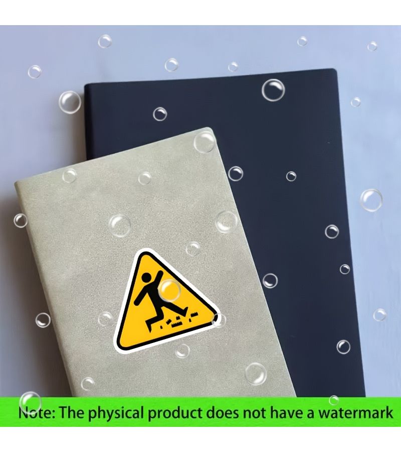 Warning Plastic Brick Sticker 7cm Waterproof Vinyl Decal for Car Truck Laptop - Image 4