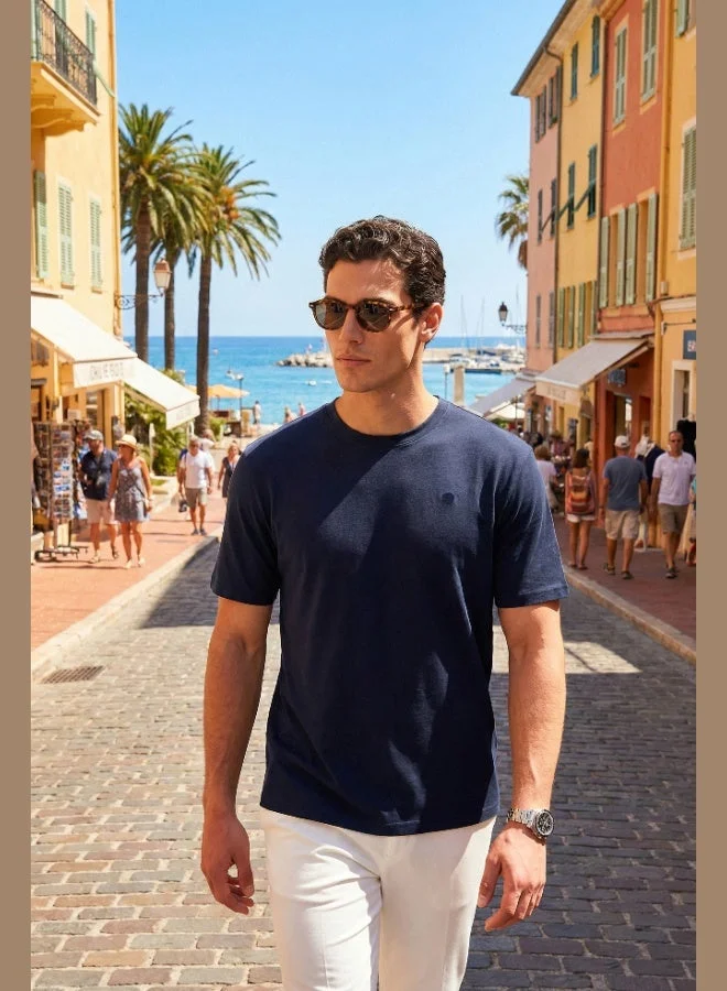 Buratti  Buratti Regular Fit Crew Neck T-Shirt Men's T-Shirt 5904028 for Men | Best Price UAE