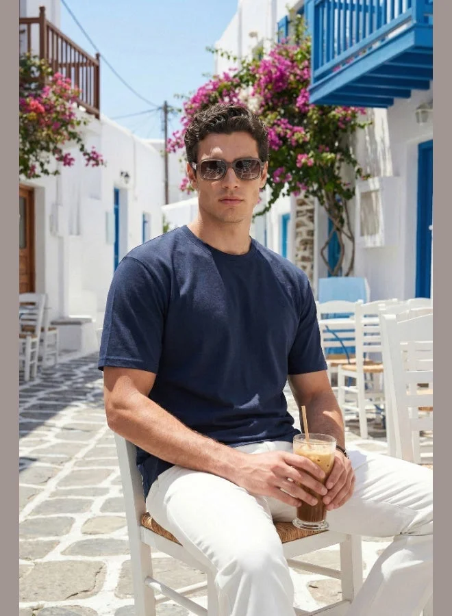 Buratti  Buratti Regular Fit Crew Neck T-Shirt Men's T-Shirt 5904028 for Men | Best Price UAE