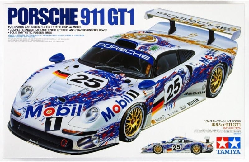 Tamiya 1:24 Scale Porsche 911 GT1 Model Car Kit - Image 2