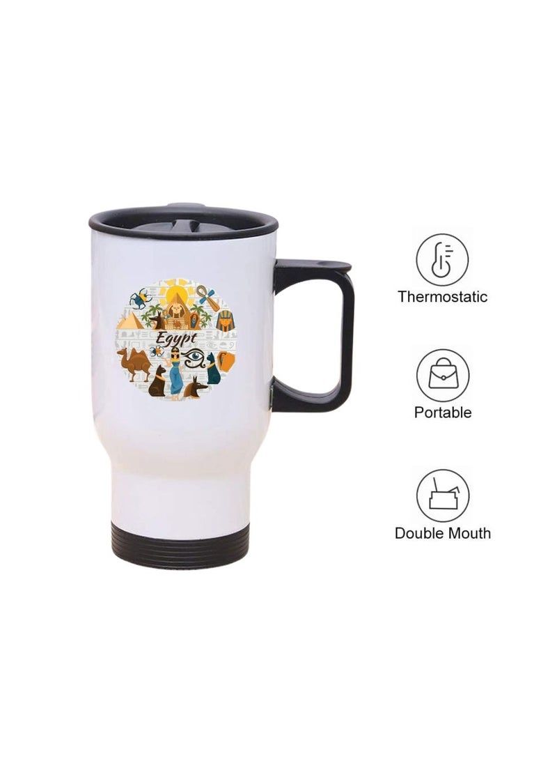 Egypt Skyline Travel Mug-Celebrate Egypt's National Day With This Skyline Travel Mug-Perfect For Egypt Independence Day-Gift For Any Egyptian - Image 5