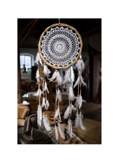 Generic Dreamcatcher with rattan ring and feathers 30cm diameter 