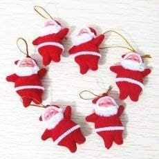 Sai Tradelink Mini Santa Claus Doll Hanging Doll for Xmas Tree Decorations Christmas Decoration Ornaments Items Santa Claus Toy Doll for Kids Christmas Decor Set of 121 - Image 2