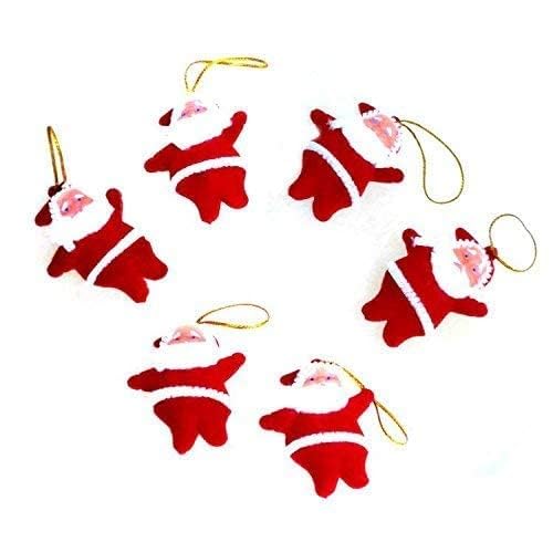 Sai Tradelink Mini Santa Claus Doll Hanging Doll for Xmas Tree Decorations Christmas Decoration Ornaments Items Santa Claus Toy Doll for Kids Christmas Decor Set of 121 - Image 3
