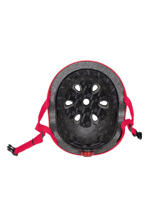 GLOBBER خوذة أطفال مع أضواء LED XS/S (48-53 سم) – خوذة واقية قابلة للتعديل – جديدة حمراء - Image 5