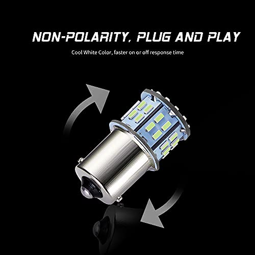 AUXLIGHT 20 PCS 1156 1141 1003 7506 BA15S RV Interior Light Bulbs, Super Bright 50SMD LED Replacement for 12 Volt RV Camper Trailer Boat Trunk Interior Lights (Cool White) - Image 2
