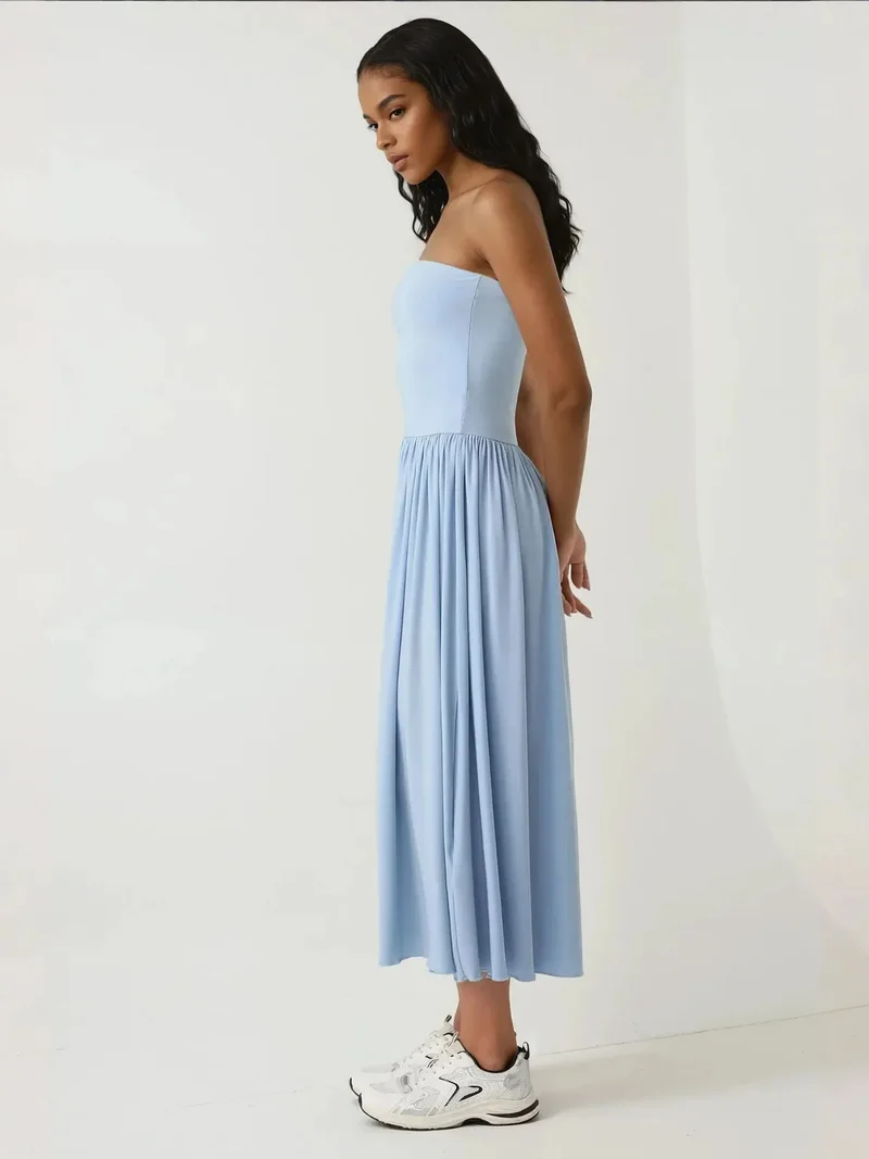 HICCUP 2-in-1 Midi Elastic Strapless Dress/Skirt
