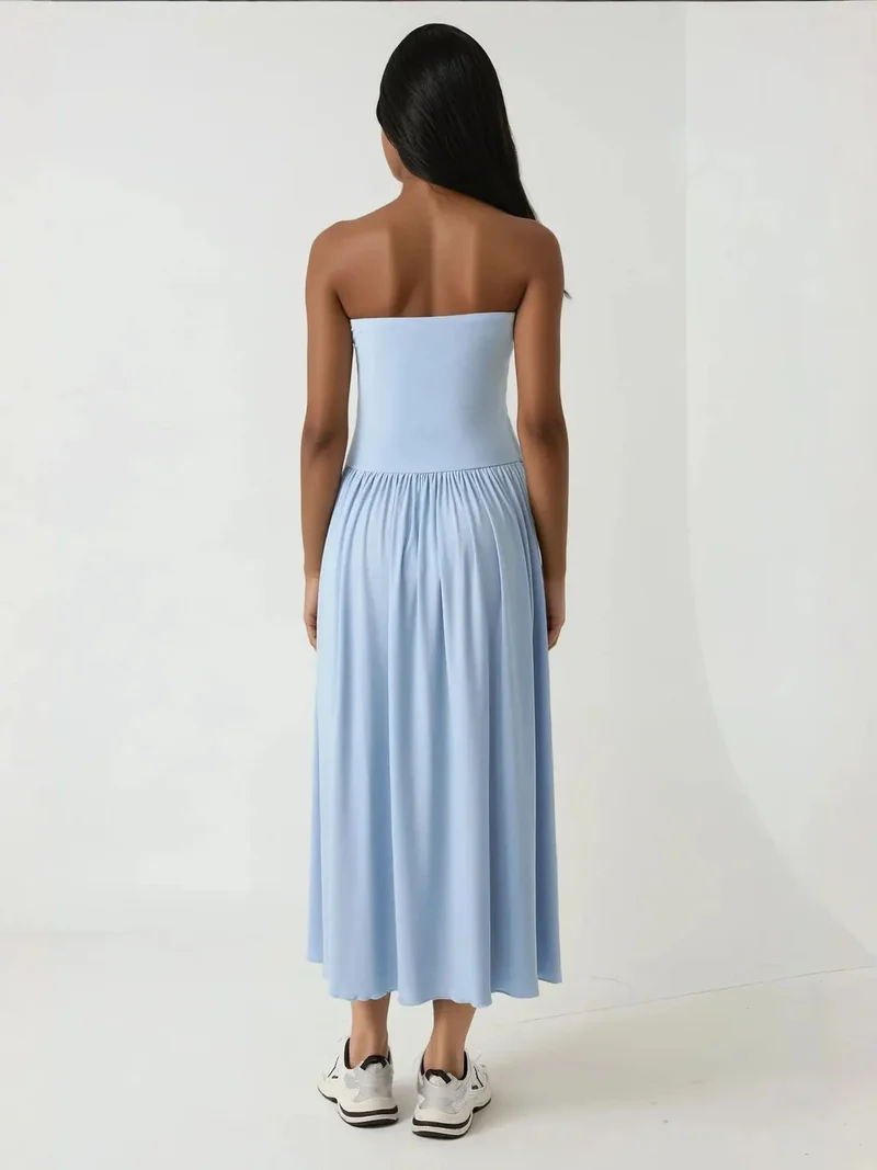 HICCUP 2-in-1 Midi Elastic Strapless Dress/Skirt