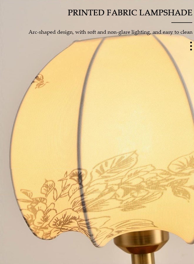 DUNISO مصباح جانبي حديث مصباح مكتب بسيط، مصباح طاولة معدني مع ظل من الخيش، مصباح غرفة نوم بعمود نحاسي مطلي بالكهرباء، لغرفة النوم، طاولة الطعام، غرفة المعيشة، المطبخ، الحمام - Image 3