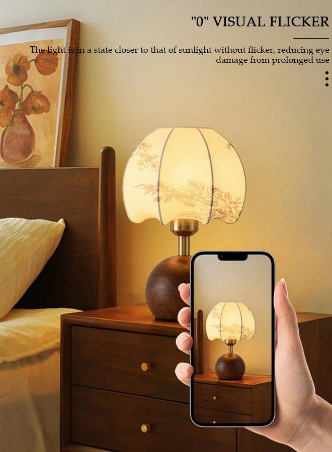 DUNISO مصباح جانبي حديث مصباح مكتب بسيط، مصباح طاولة معدني مع ظل من الخيش، مصباح غرفة نوم بعمود نحاسي مطلي بالكهرباء، لغرفة النوم، طاولة الطعام، غرفة المعيشة، المطبخ، الحمام - Image 5