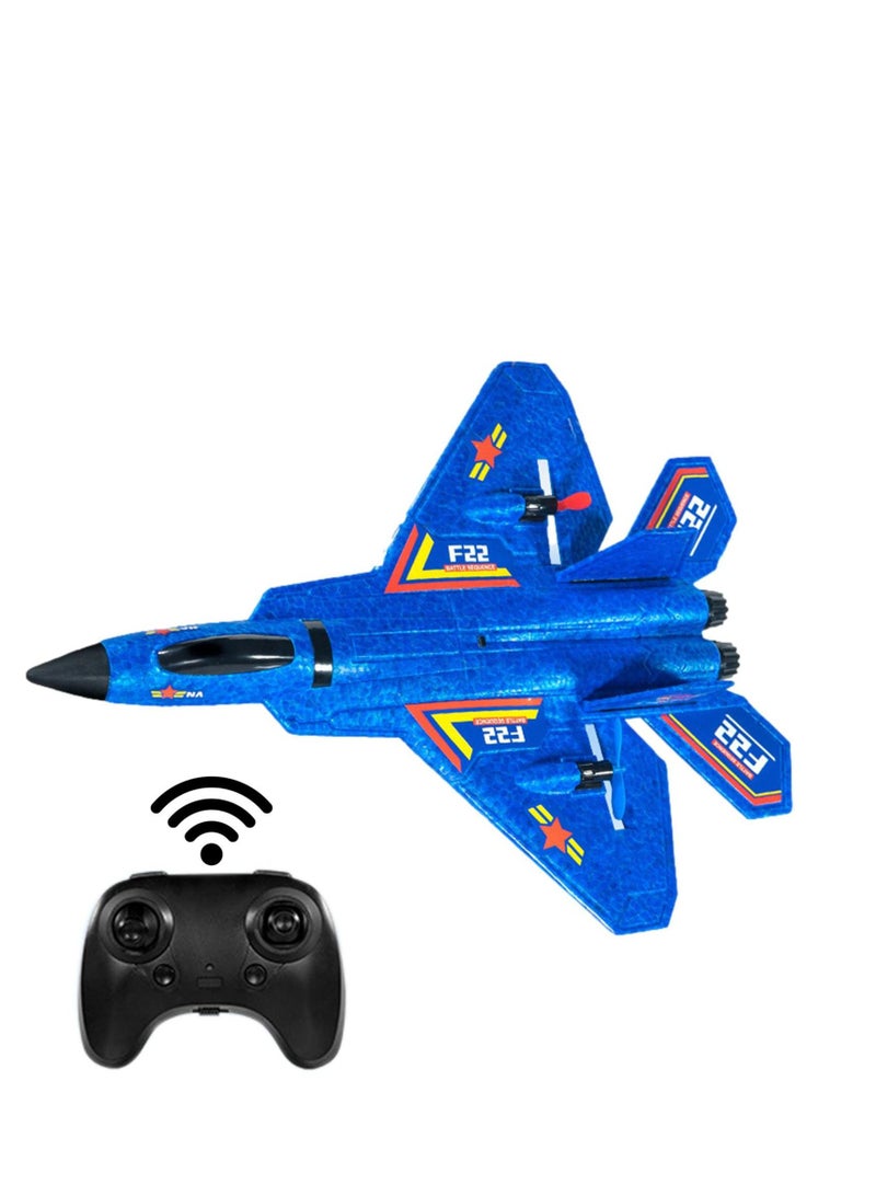 F22 2.4G Remote Control RC Plane 2CH 3-Axis Gyro Airplane Glider LED Fighter Toy - Image 2