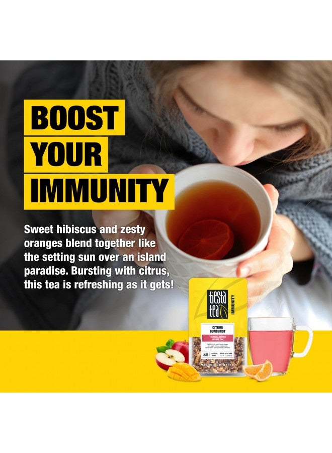 Tiesta Tea Tiesta Tea - Citrus Sunburst, Tropical Citrus Herbal Tea, Loose Leaf, Up To 25 Cups, Make Hot Or Iced, Non-Caffeinated, 2.1 Ounce Resealable Pouch  - Image 1